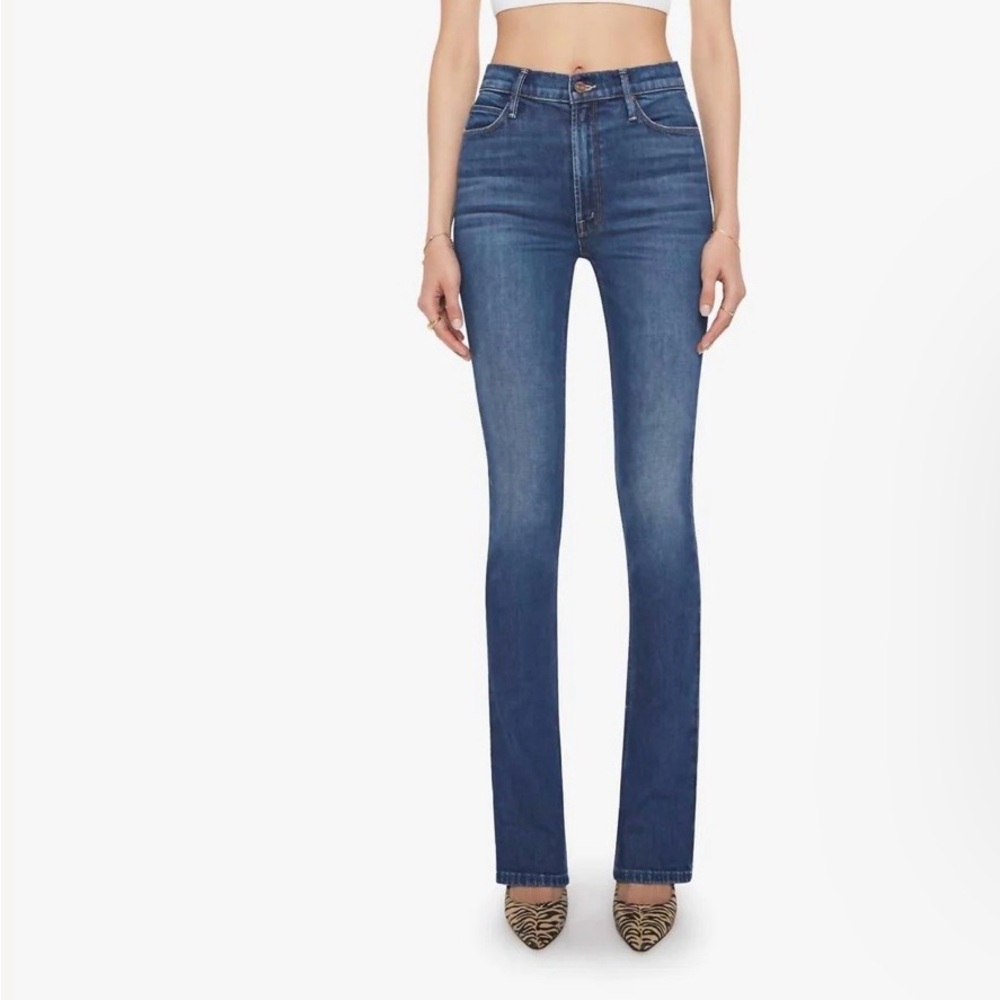 MOTHER Women's High-Rise Flare Jeans - Blue - Picture 2 of 9